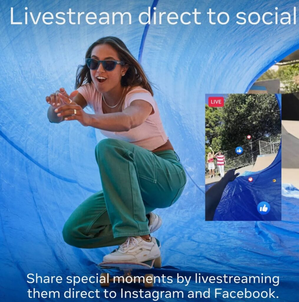 Ray-Ban Meta 装着イメージ