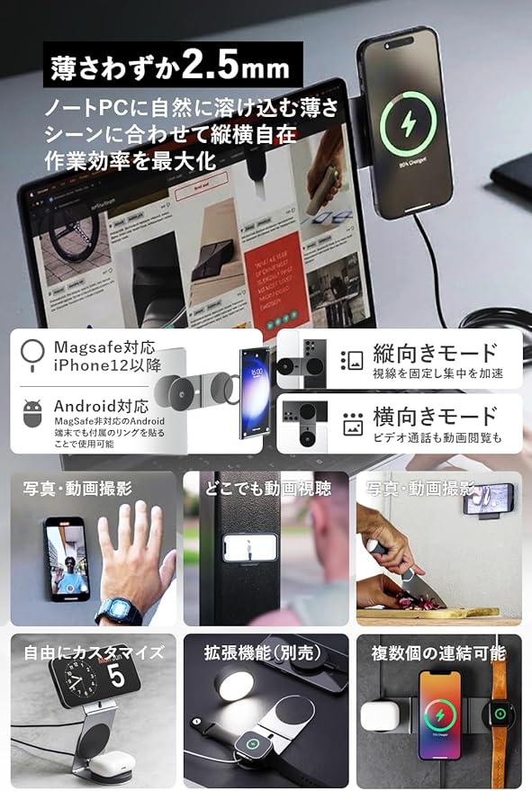 Rolling Square EDGE Pro Core スタンド使用イメージ