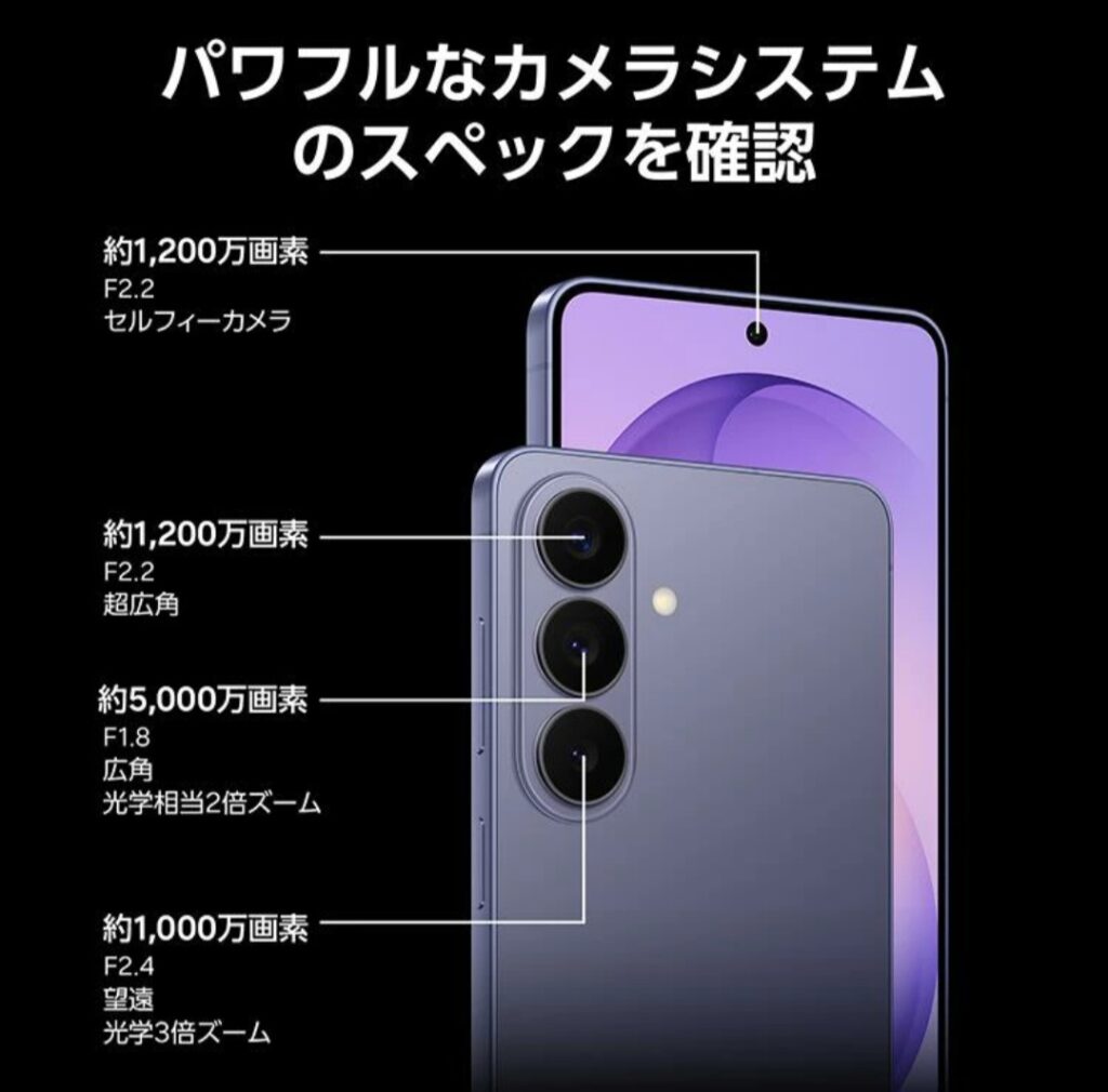 Galaxy S26 カメライメージ