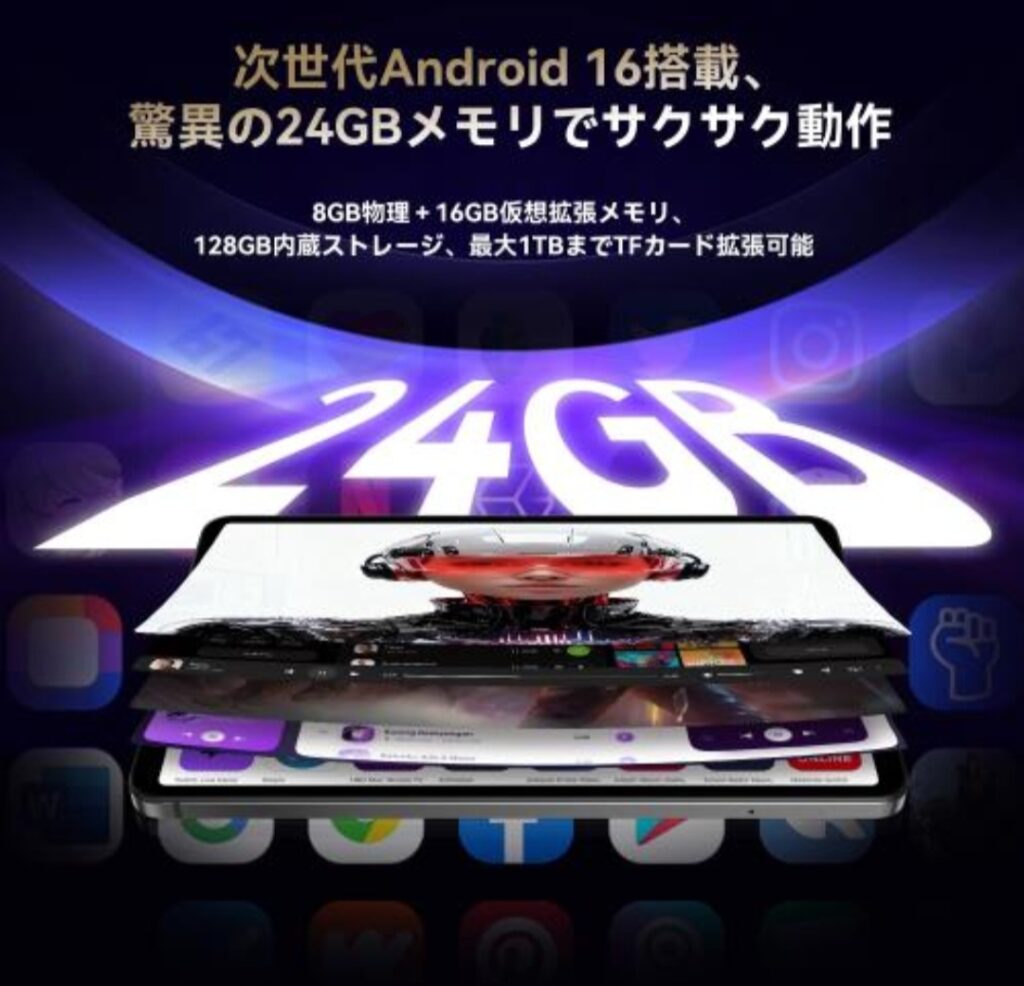 8.4インチ小型タブレット