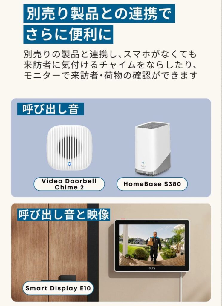 顔認識や荷物検知対応のドアホン