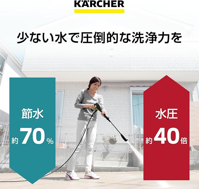 洗車や外回り掃除に使いやすいK2サイレントBC