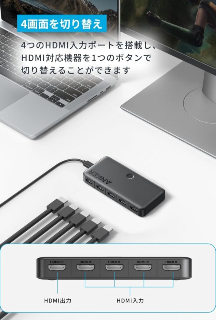 Anker HDMI Switch 本体外観