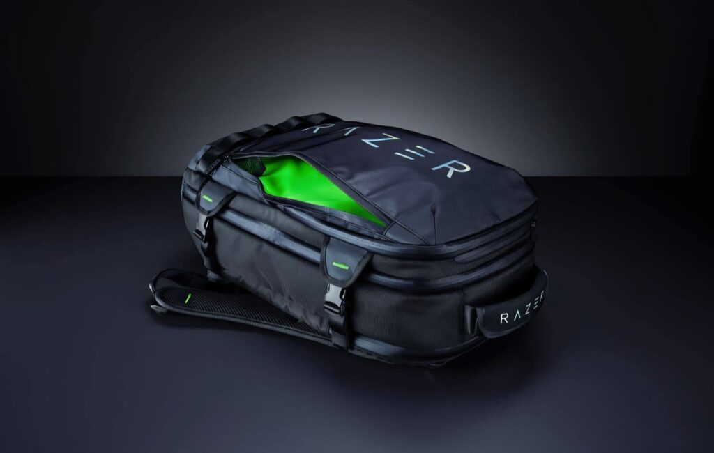 Razer Rogue Backpack V3 持ち運びイメージ