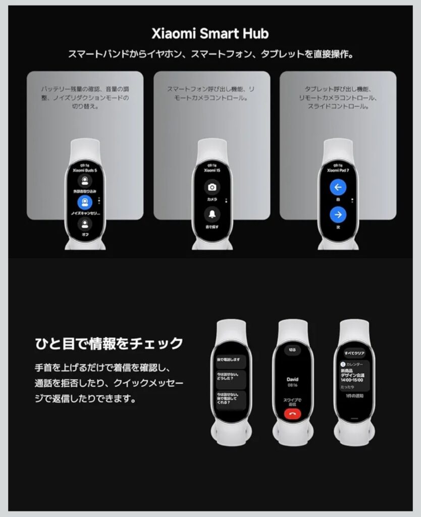 Xiaomi Smart Band 10 日常使用イメージ