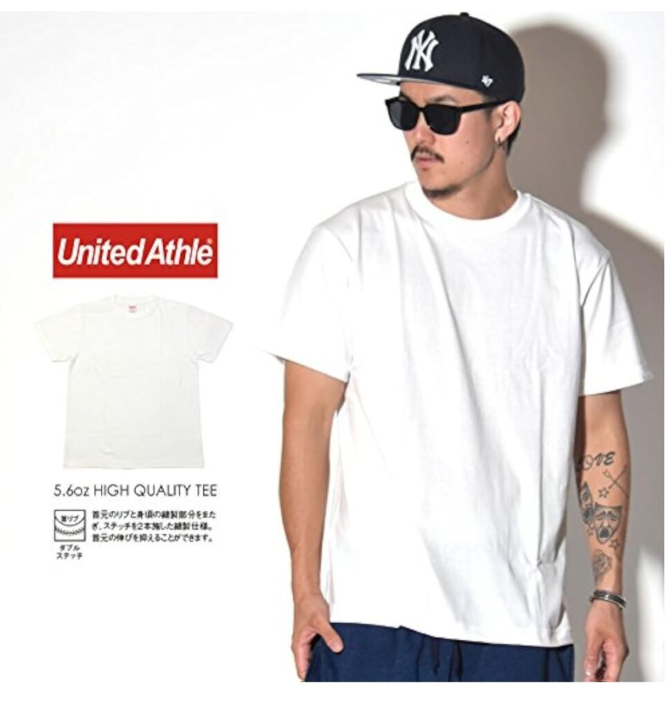 ユナイテッドアスレ 5.6oz Tシャツ 全体イメージ