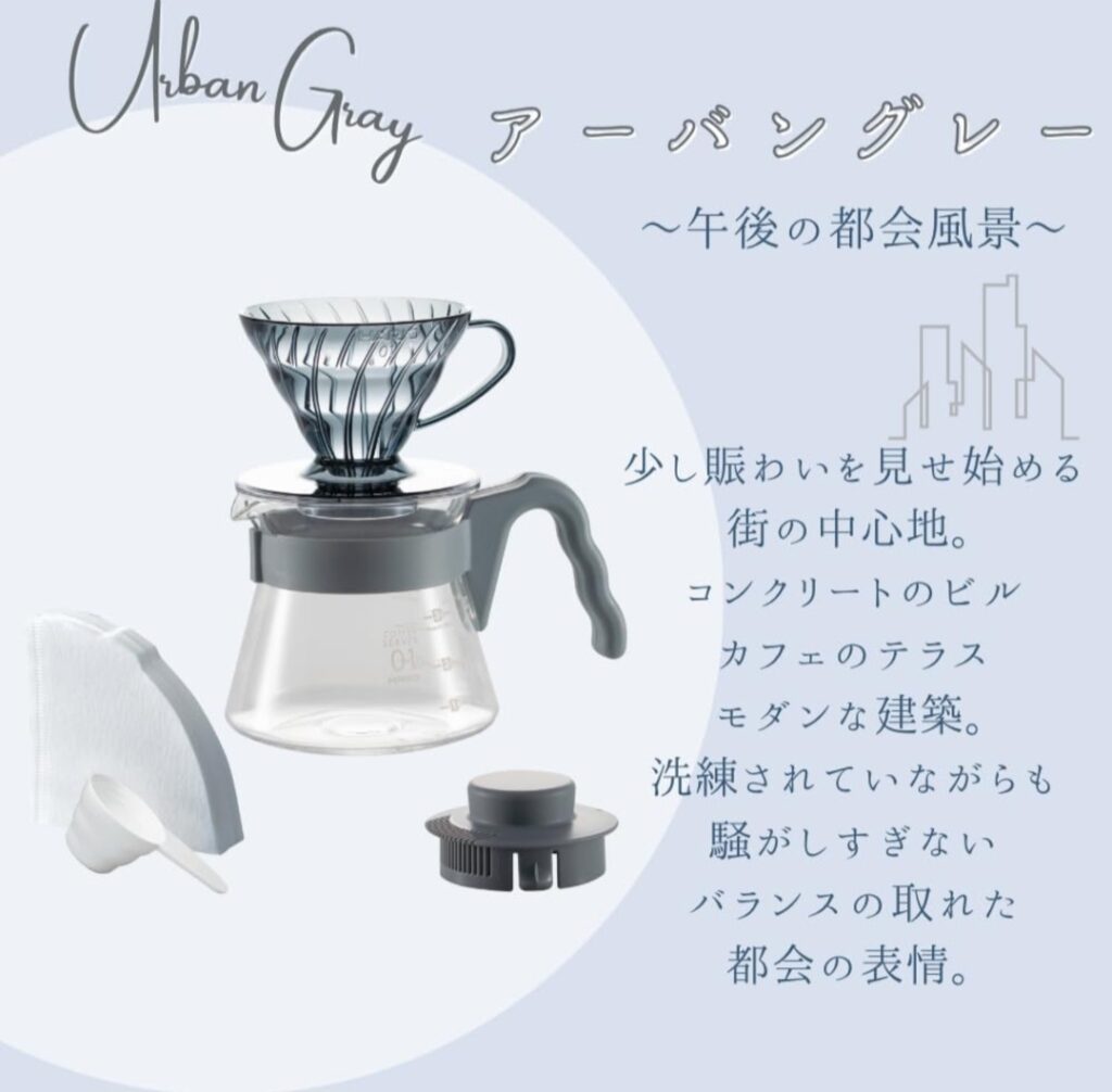 HARIO V60 カラーブリュー 完成したコーヒーイメージ