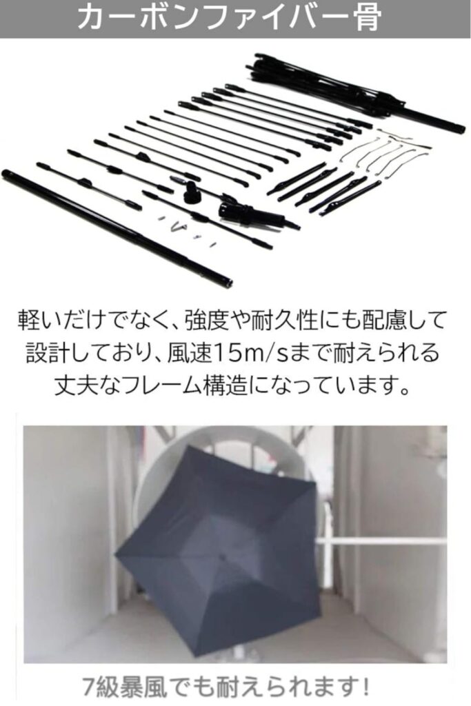 KIZAWA 折りたたみ傘 収納時のサイズ感