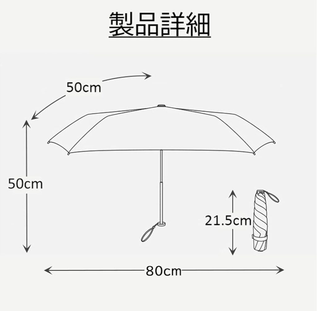 KIZAWA 折りたたみ傘 使用イメージ