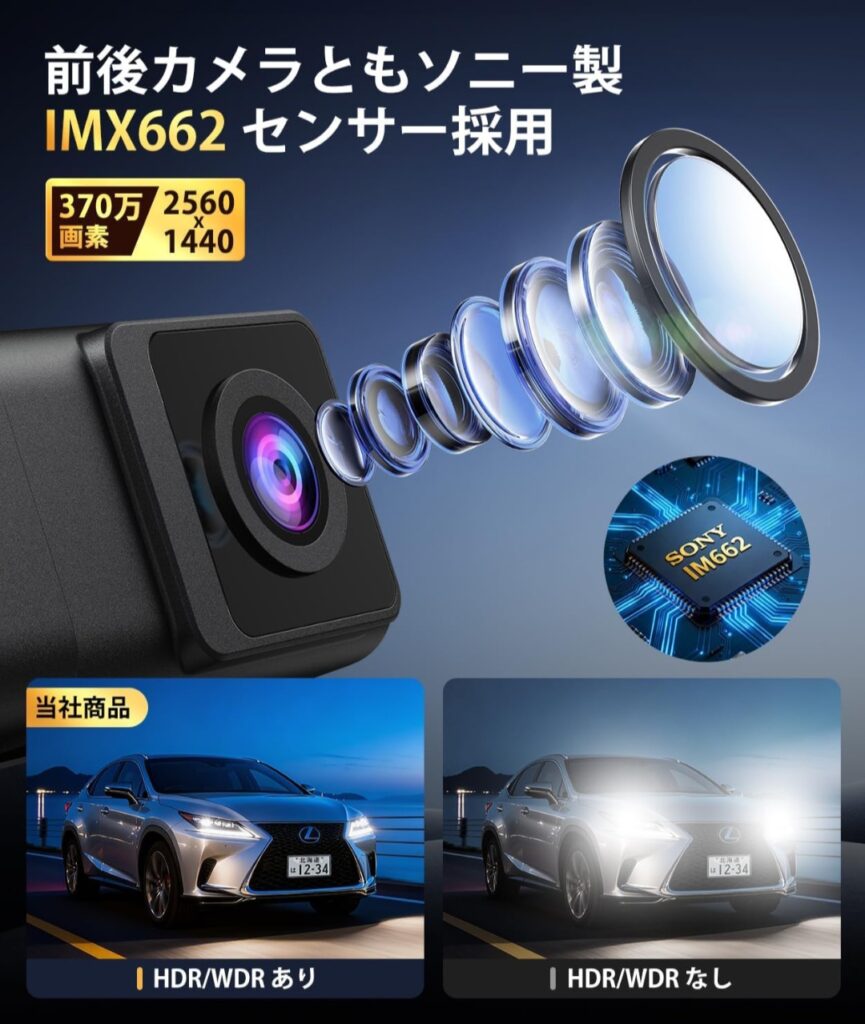 AUTO-VOX T11 ミラー装着イメージ