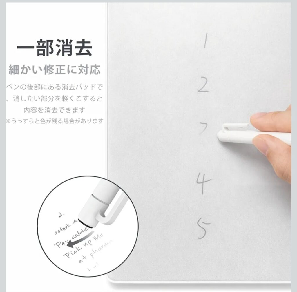 Elegirme 磁気ホワイトボード 冷蔵庫への取り付けイメージ