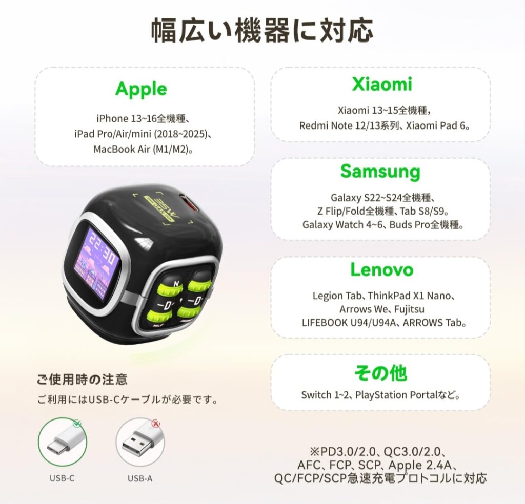 Divoom Dipow 35W 折りたたみ式プラグ イメージ