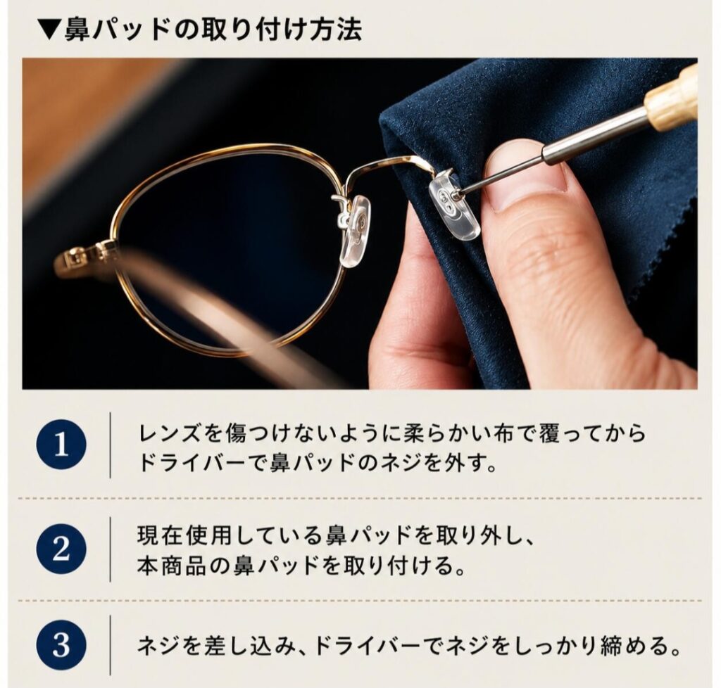 CHARMANT 鼻パッド 使用イメージ
